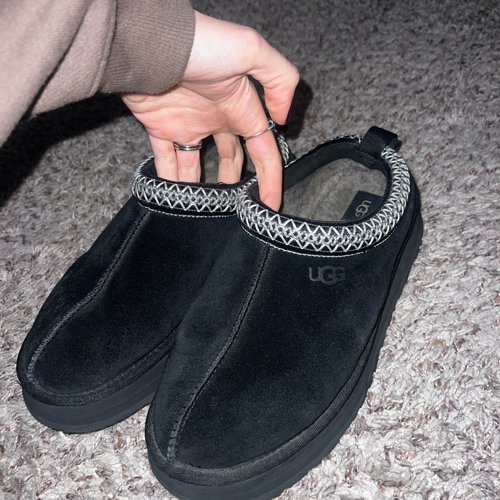 UGG Women’s Black Suede Slip-On Shoes